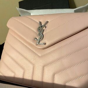 Pink Leather shoulder bag  silver hardware